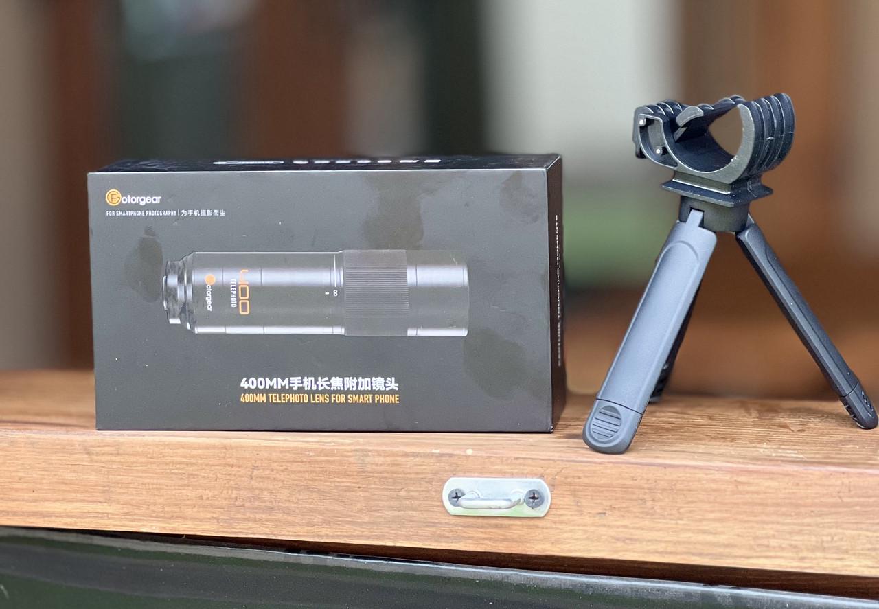 Телефотообъектив Foton Fotogear 400MM со штативом для смартфона (2669335796) - фото 3 Телефотообъектив Foton Fotogear 400MM со штативом для смартфона (2669335796) - фото 3