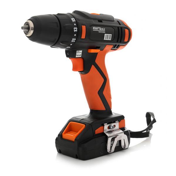 Дрель-шуруповерт аккумуляторный Kraft&Dele 18 В/1,3 Ач Li-Ion сверла/биты (KD1671) - фото 5 Дрель-шуруповерт аккумуляторный Kraft&Dele 18 В/1,3 Ач Li-Ion сверла/биты (KD1671) - фото 5