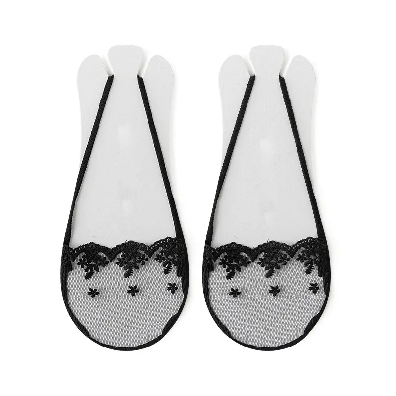 Носки следки женские кружевные 5 пар Черный (L00060-2) - фото 1 Носки следки женские кружевные 5 пар Черный (L00060-2) - фото 1