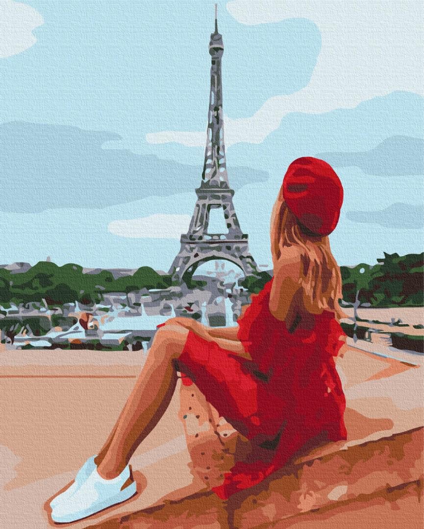 Картина по номерам Brushme Красавица в Париже 48x60 см (BS51640L) Картина по номерам Brushme Красавица в Париже 48x60 см (BS51640L)