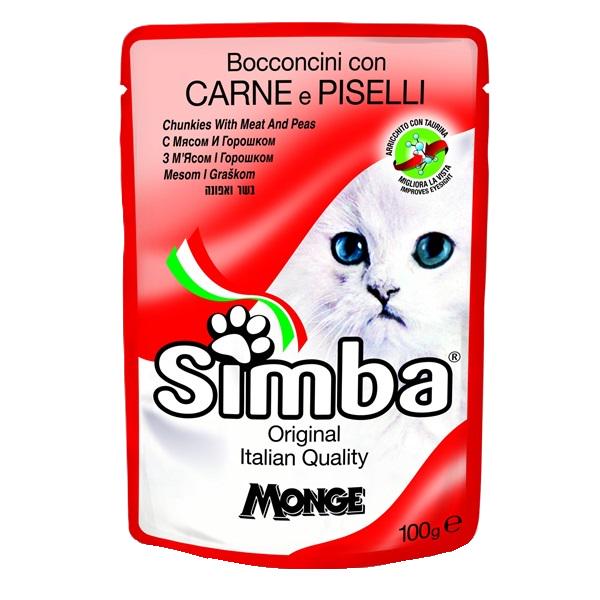 Корм для кошек влажный Monge Simba Cat Wet мясной 100 г (000025892)