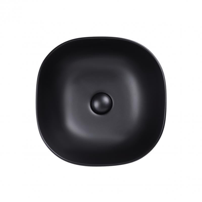 Раковина-чаша Q-tap Kolibri с донным клапаном Matt Black QT10112144MBMB