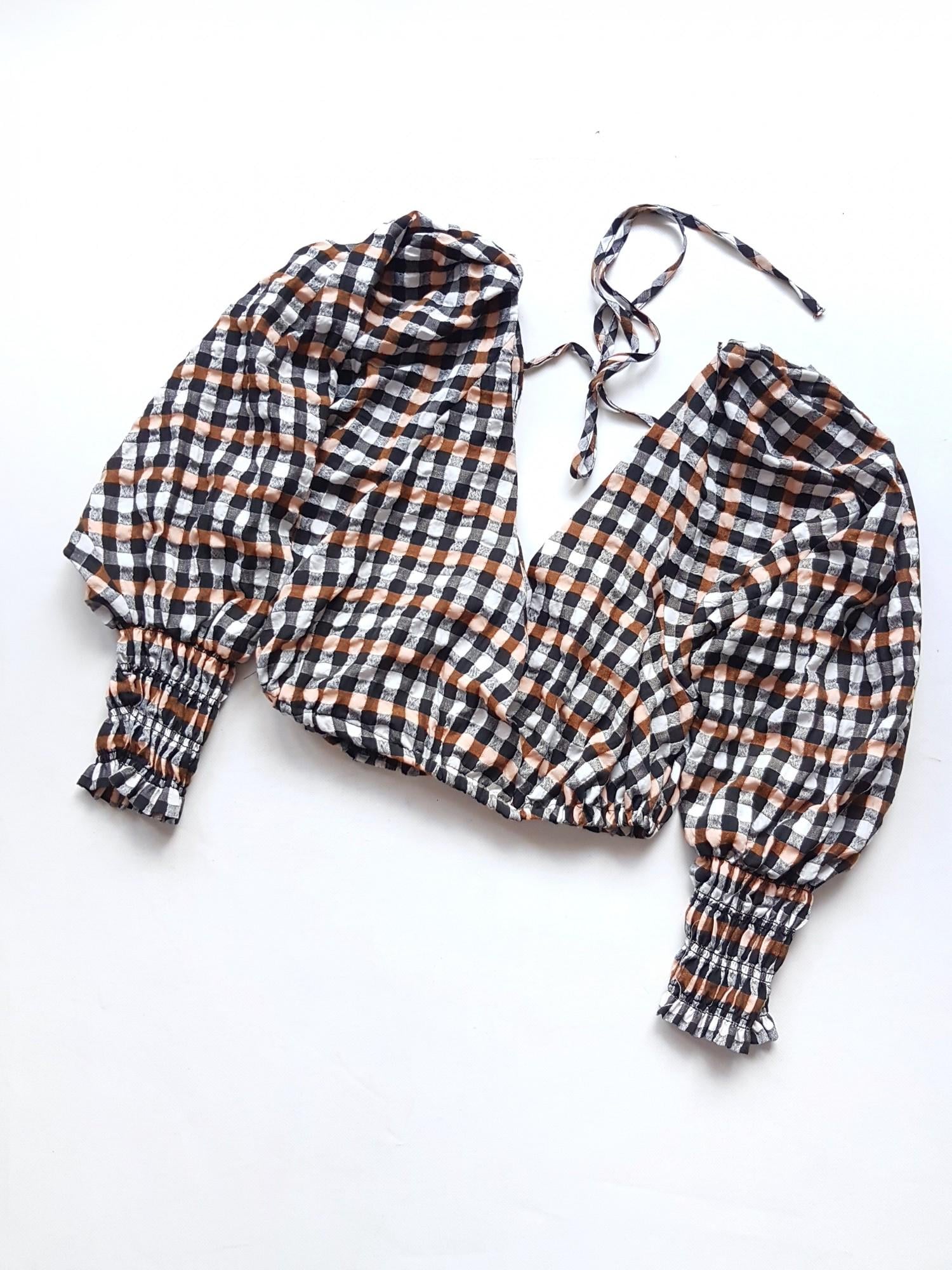 Блуза-топ Asos женский L Черный/Белая (10371/46)