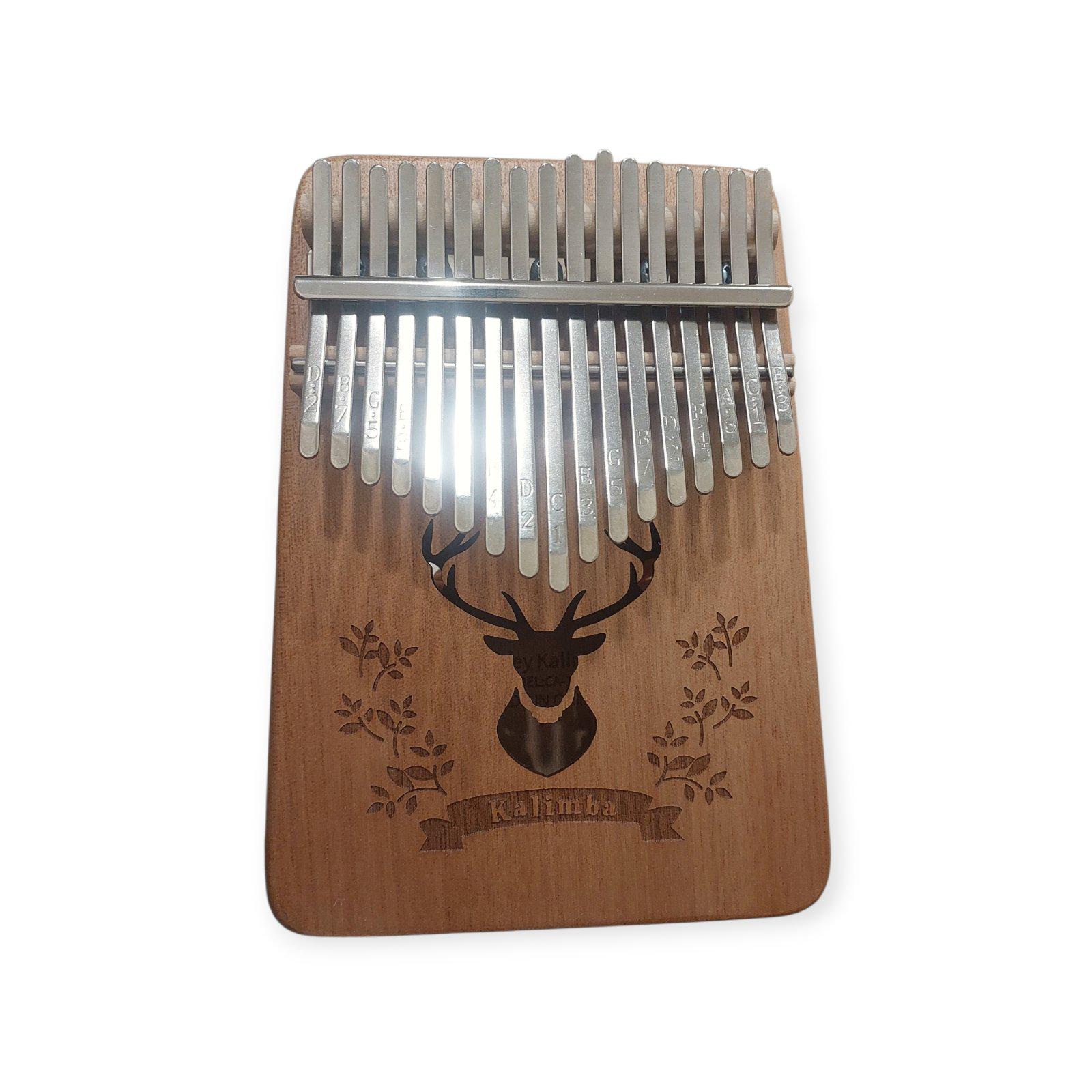 Калімба-перкусія з резонатором Олень 17 клавіш Світло-коричневий (K-17-06B)