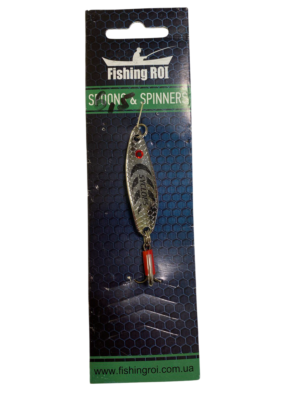 Блесна Fishing ROI Spoons and Spinners Syclops 6,5 г Серебристый/Черный (9042)