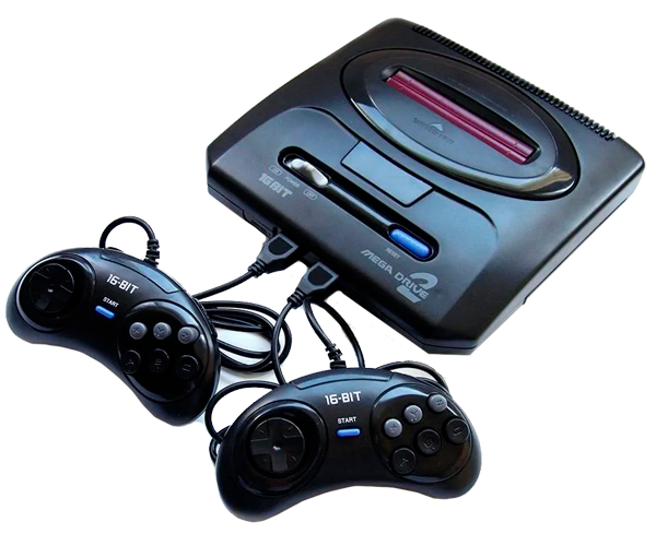 Игровая приставка Sega Mega Drive 2 368 встроенных игр + поддержка картриджей Черный (24335-Sega2_468)