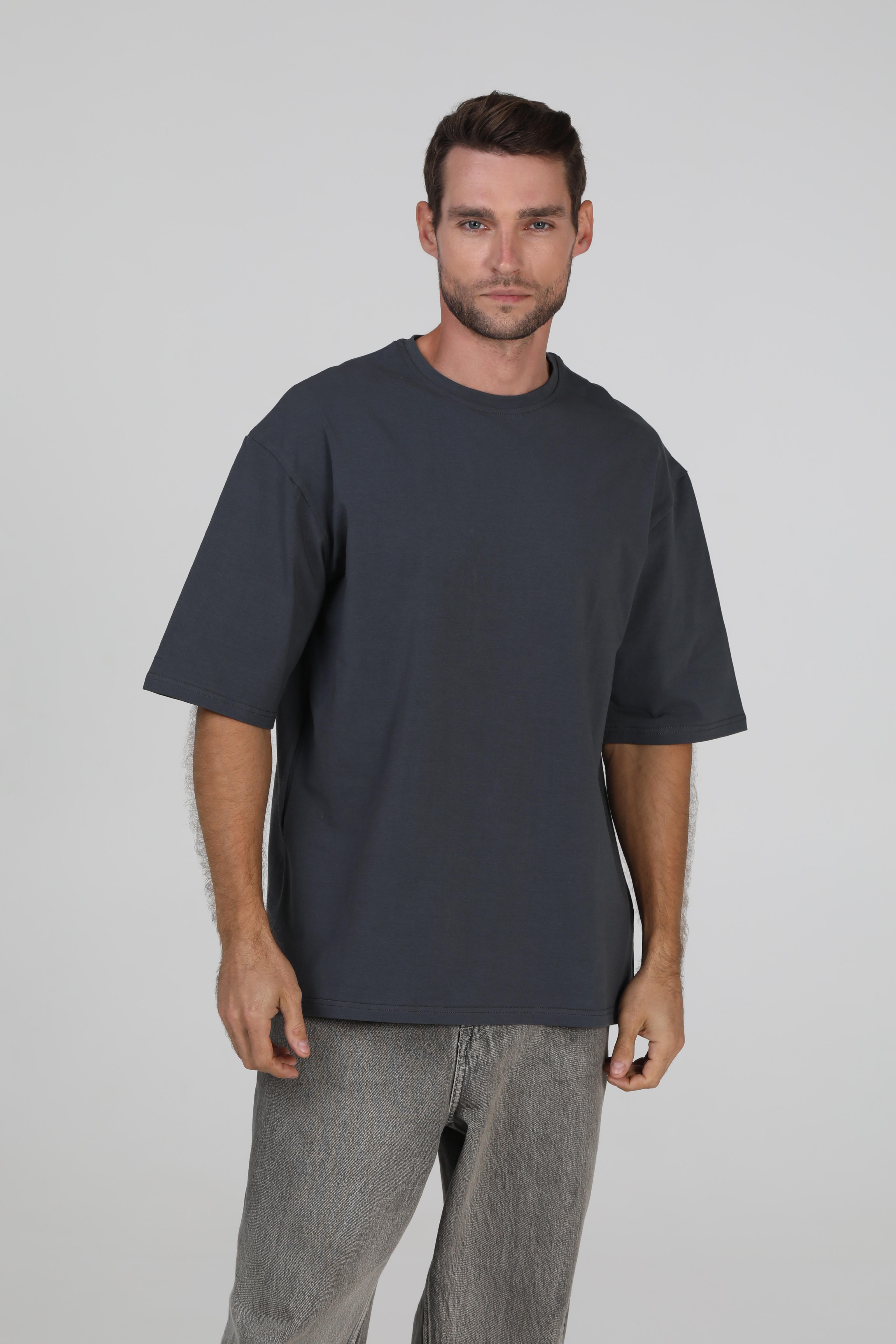 Футболка мужская Ray oversize S/M Темно-серый (U0104M-Dark Grey)