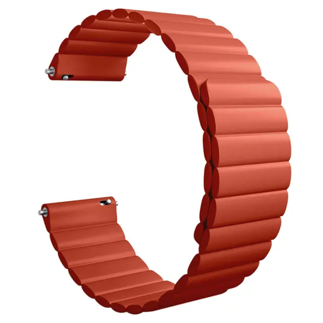 Ремешок для часов Amazfit Haylou Huawei Samsung магнитный 22 мм L Red (12313970)