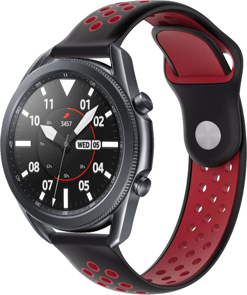 Ремешок Sport для Galaxy Watch 3 45 мм 22 мм Black/Red (23044-44)