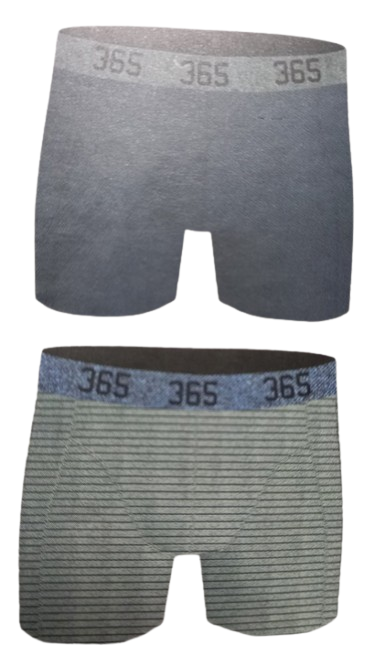 Набір чоловічих трусів боксерів 365 BOXER 2 шт. Темно-Синій/Сірий (68674527) - фото 2 Набір чоловічих трусів боксерів 365 BOXER 2 шт. Темно-Синій/Сірий (68674527) - фото 2