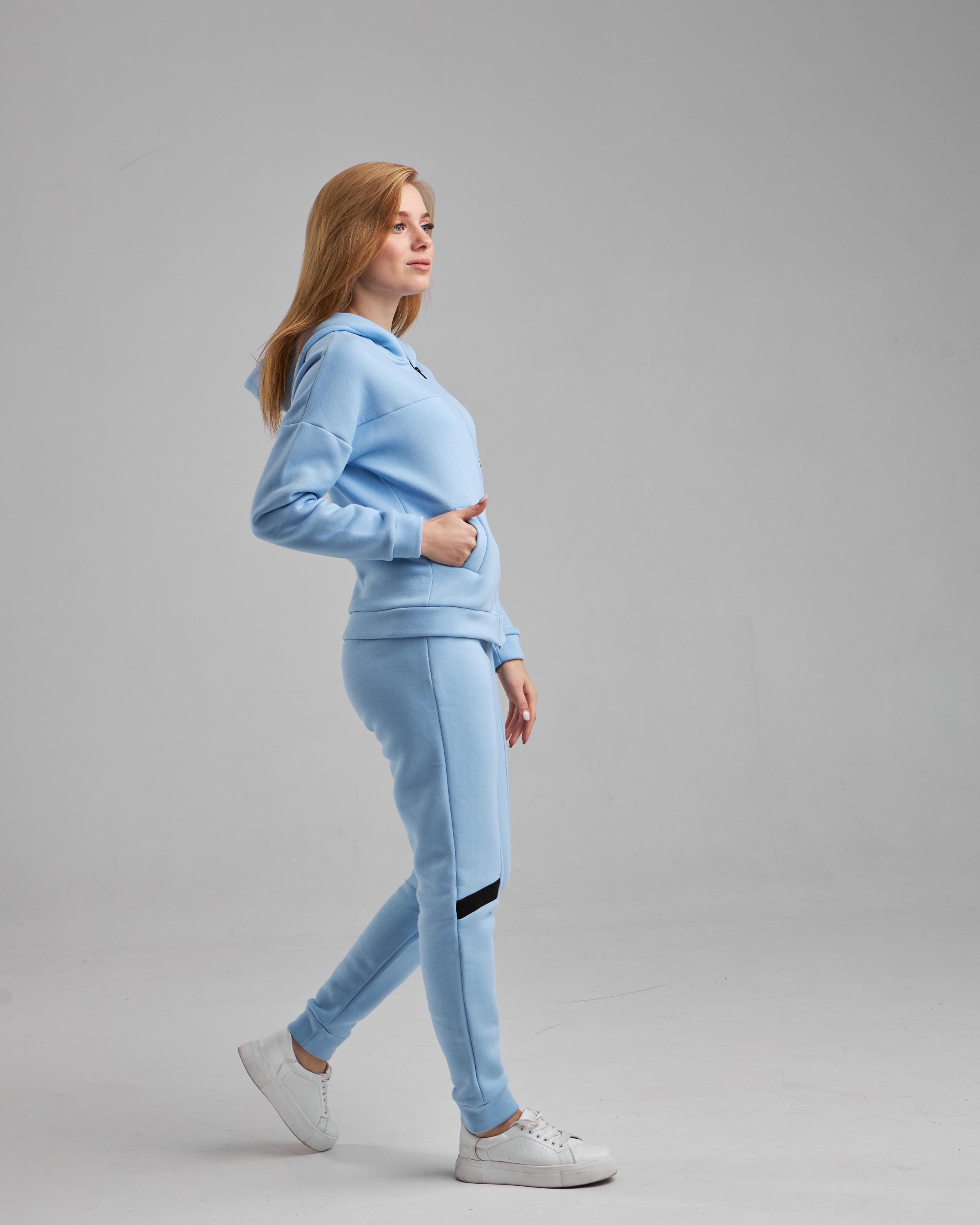 Спортивный костюм женский р. 46-48 Голубой (14605730) - фото 9 Спортивный костюм женский р. 46-48 Голубой (14605730) - фото 9