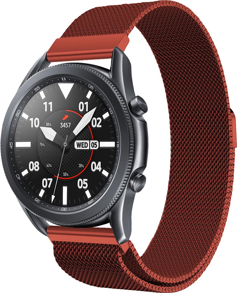 Ремешок Миланская петля Milano Galaxy Watch 3 45 мм Red (19337)