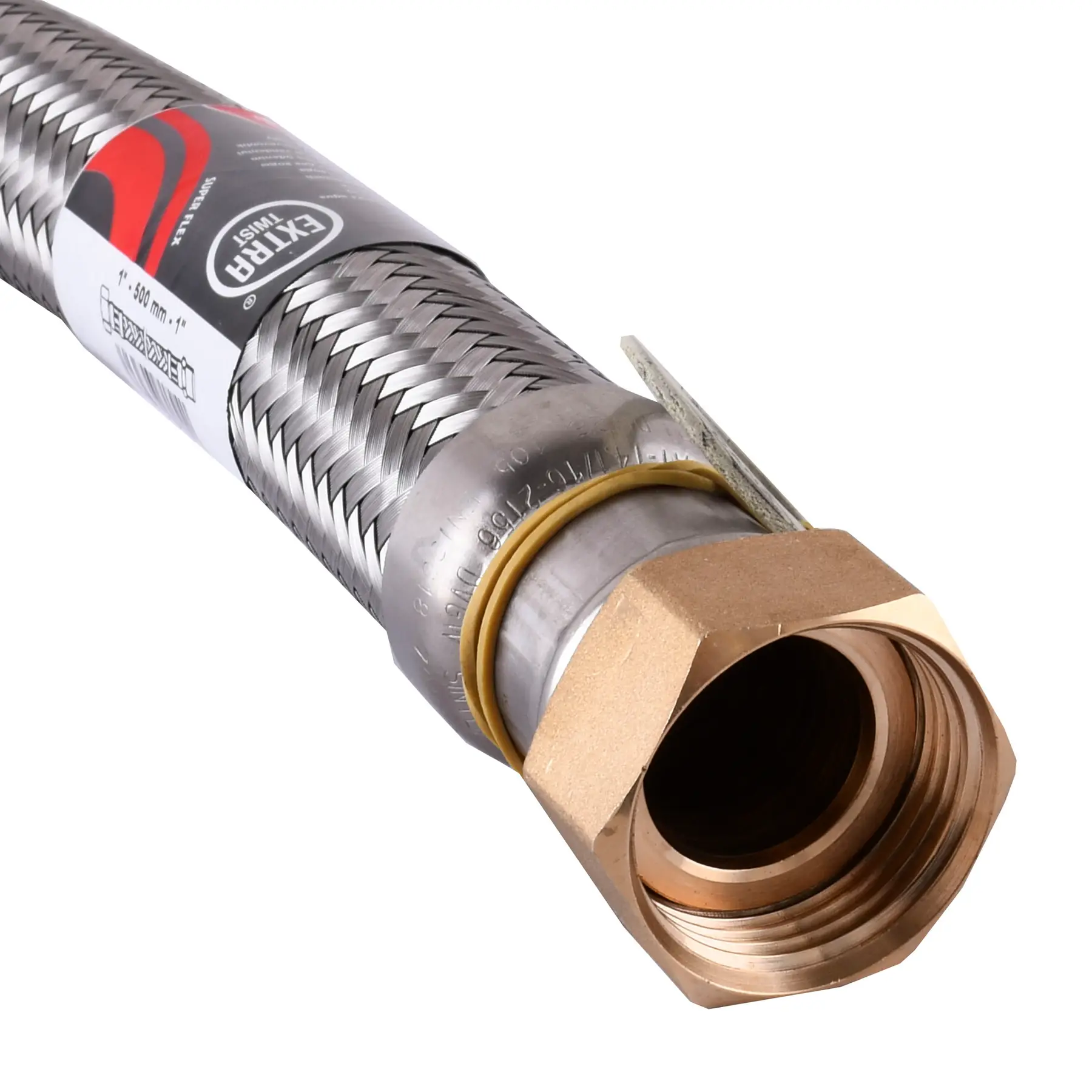 Шланг антивібраційний прямий TUCAI EXTRA TWIST 1″ River MG-1-500 0,5 м (204741) - фото 3