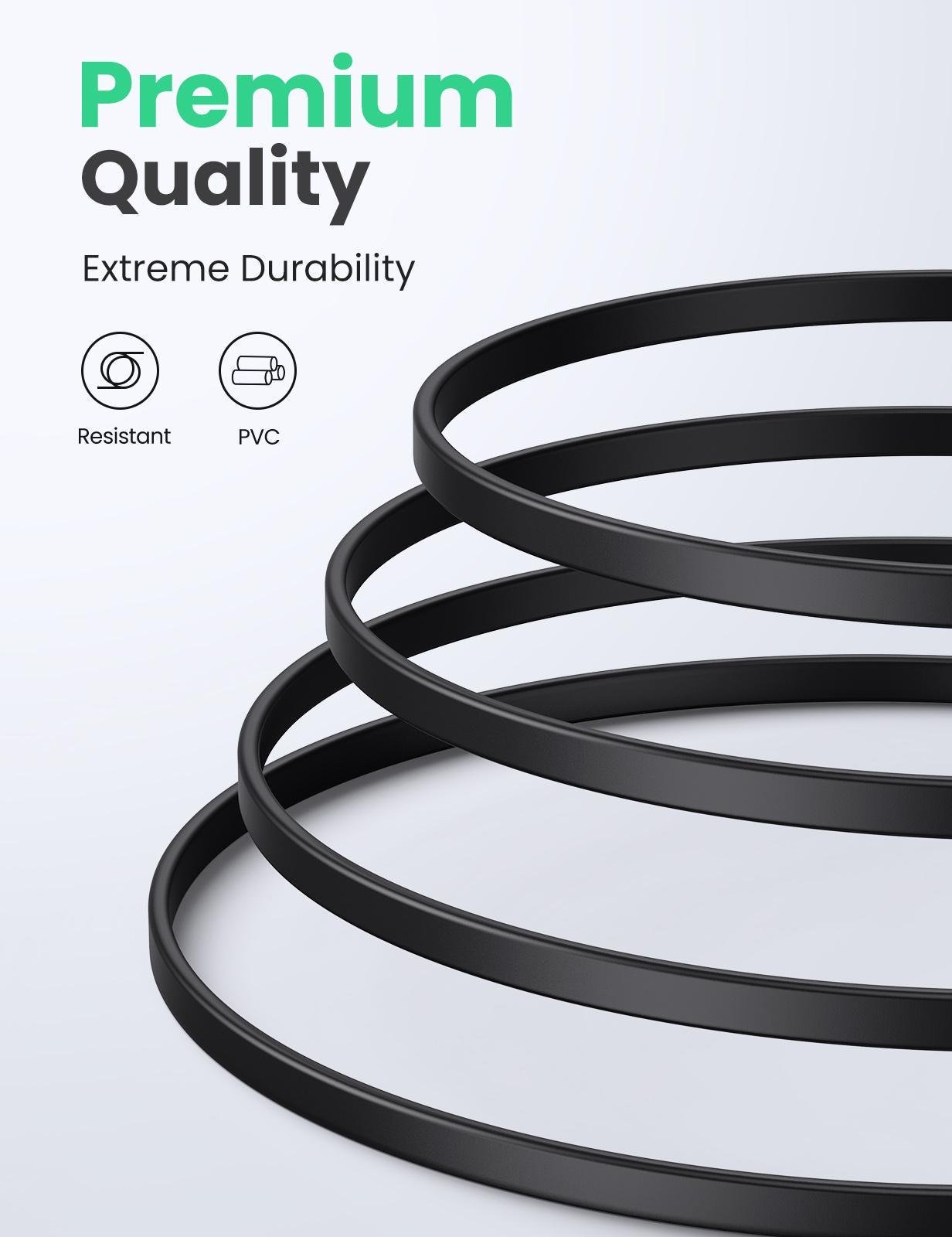 Интернет-кабель UGREEN Cat.8 U/FTP 40 Гбит/с 2000 МГц Lan RJ45 RJ 45 5 м Черный (10983) - фото 16 Интернет-кабель UGREEN Cat.8 U/FTP 40 Гбит/с 2000 МГц Lan RJ45 RJ 45 5 м Черный (10983) - фото 16