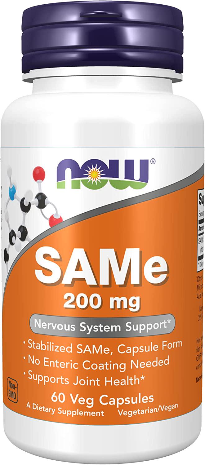 Аденозилметионин S Now SAMe Disulfate Tosylate 200 mg 60 Veg Capsules