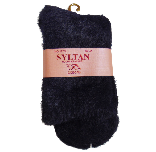 Носки пушистые соболь syltan 1239 р. 37-41 Синий (1959837496)