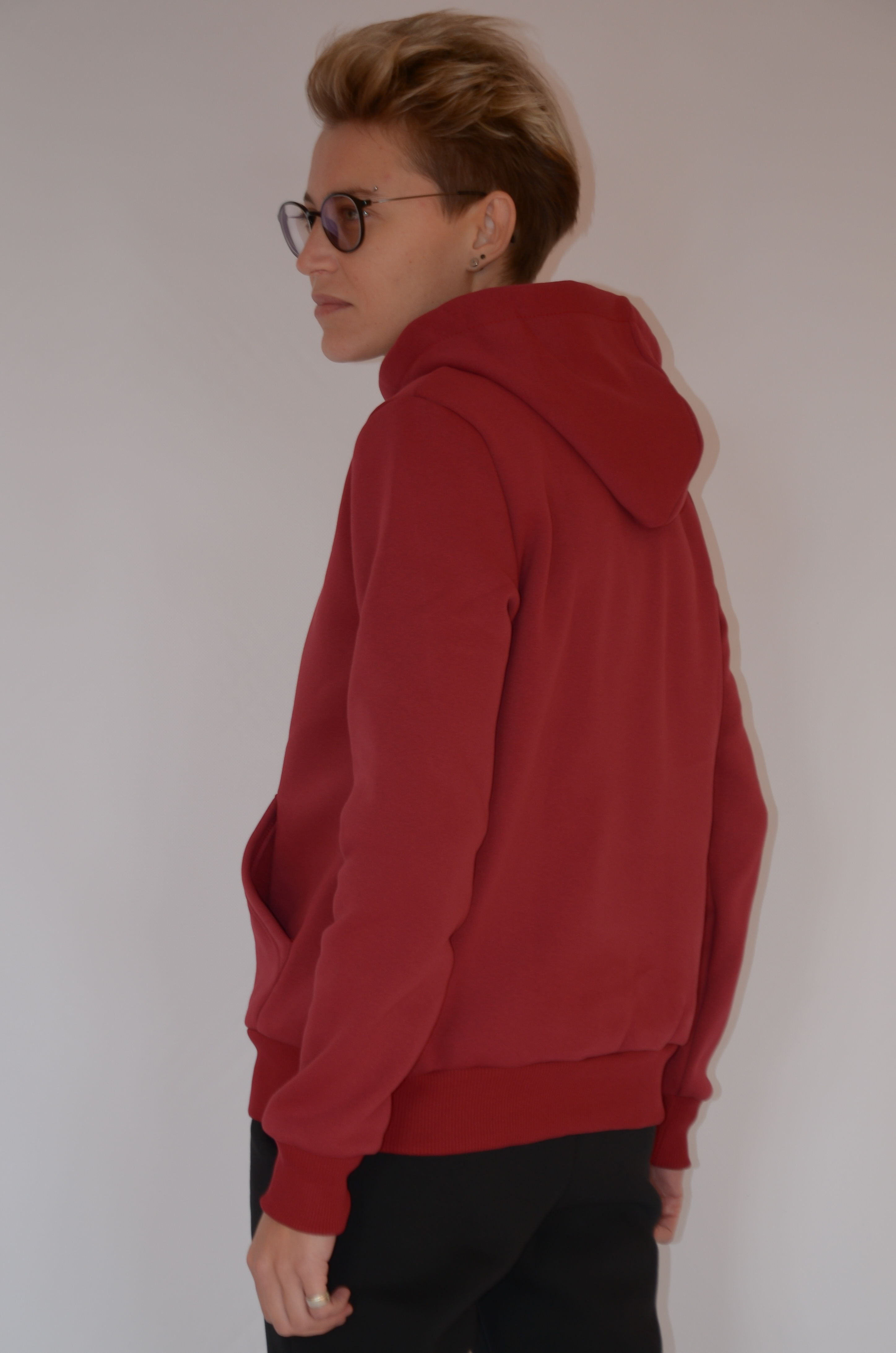 Худі кенгуру жіноче тепле на флісі Ballet Grace S Бордо 0680 - фото 3 Худі кенгуру жіноче тепле на флісі Ballet Grace S Бордо 0680 - фото 3