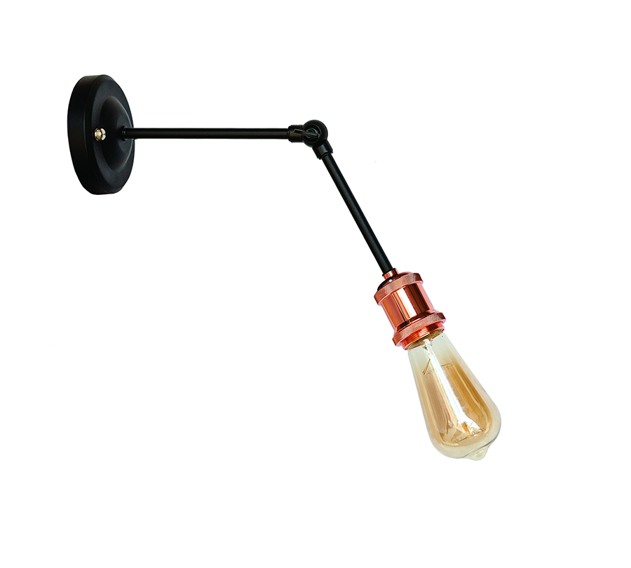 Бра Levistella Lofty с патроном AMP11 Черный/Розовое золото (1963530699)