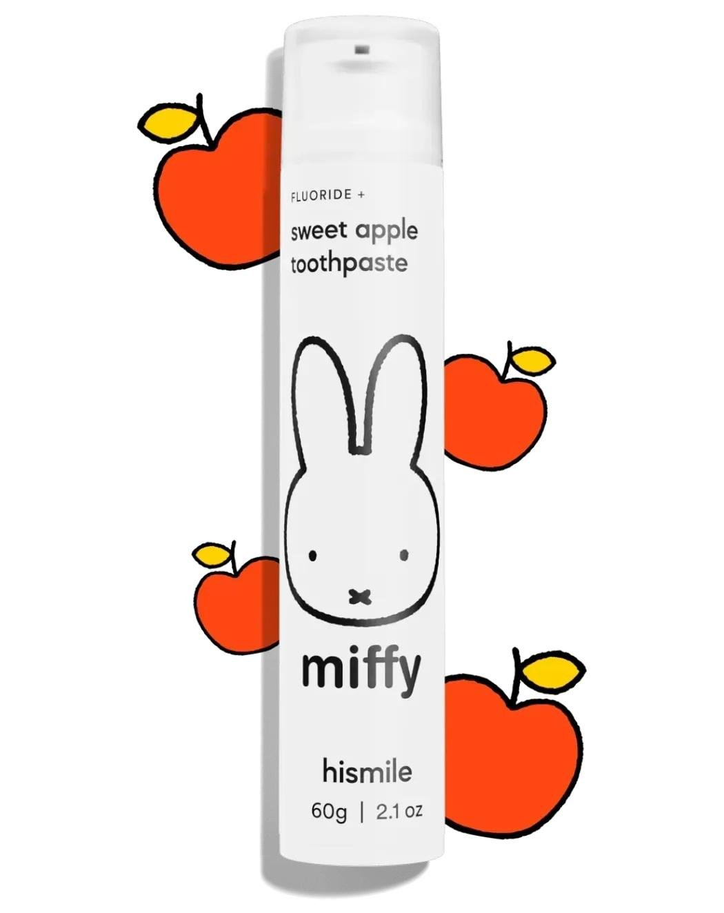 Зубна паста Hismile Miffy Toothpaste зі смаком солодкого яблука 60 г (29511096) - фото 2