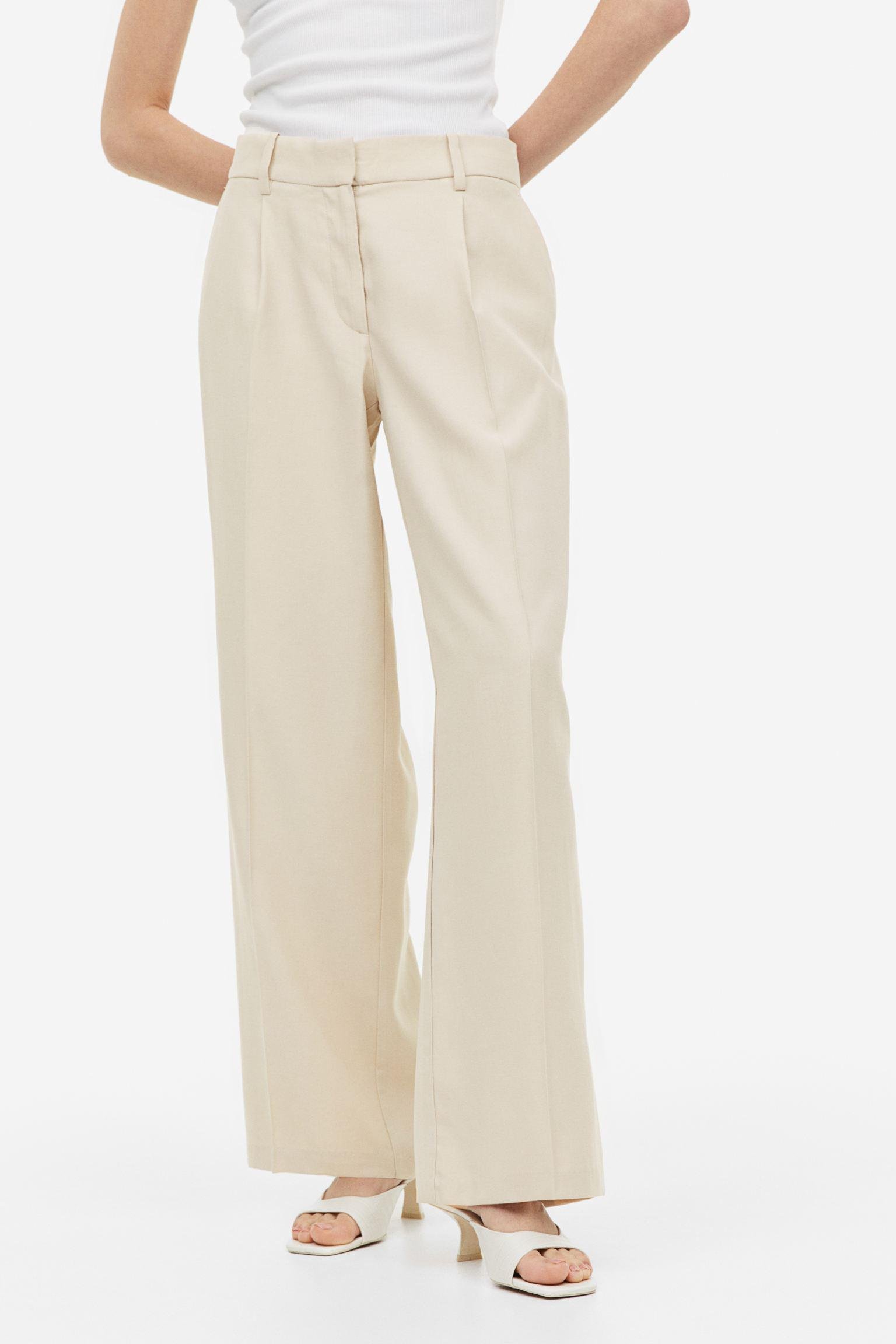 Штани H&M р. 36 Світло-бежевий (A11101124621)