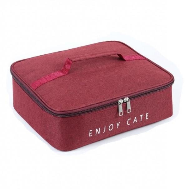 Сумка-холодильник для ланчей с алюминиевой пленкой 29х23х10 см Красный (ТС-152-11)