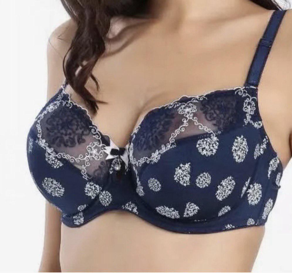 Бюстгальтер з кісточками Lanny Mode напівпоролон 80F Синій (12491)