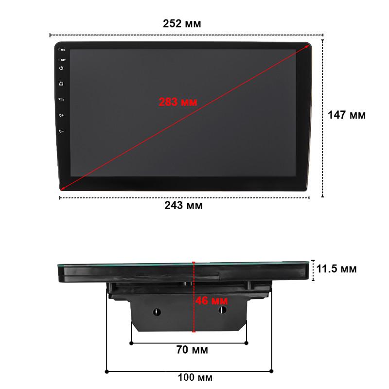 Автомагнітола 2 DIN 10" Lesko W-10 2/32 GB 4G Top Android GPS мультимедійна - фото 7