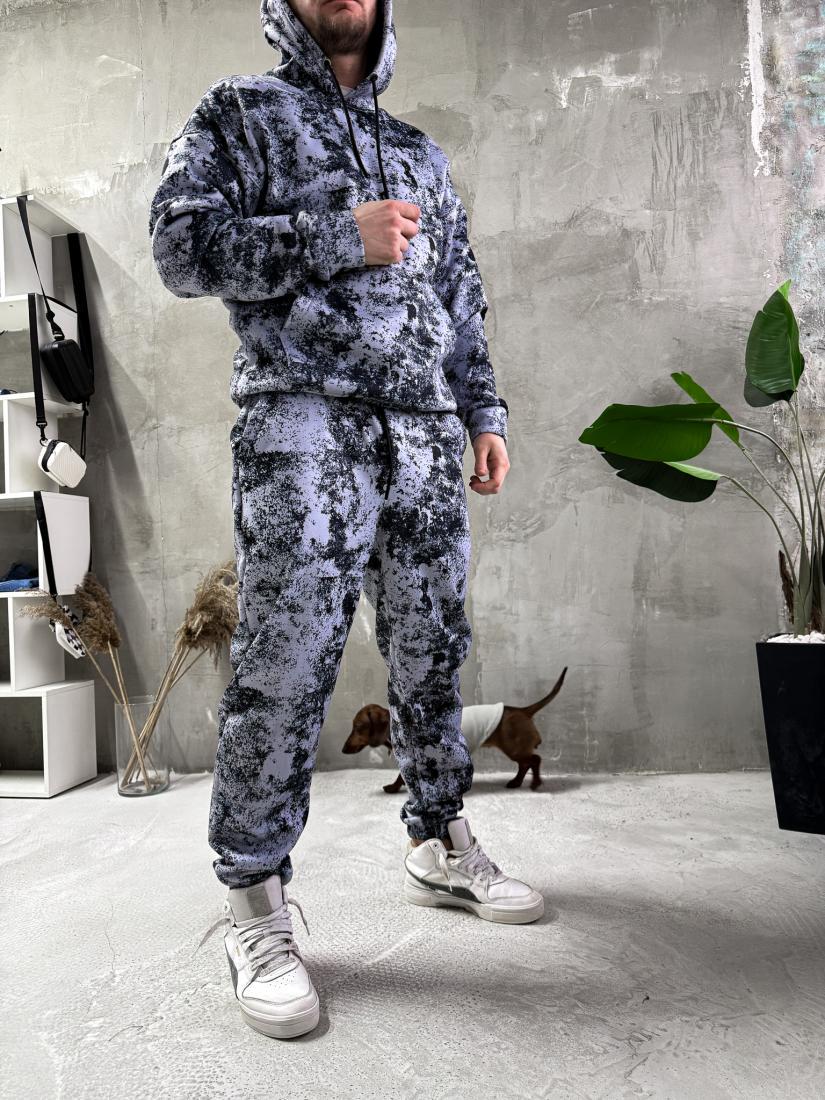 Спортивний костюм утеплений 5-952 L Сірий (36937) - фото 3