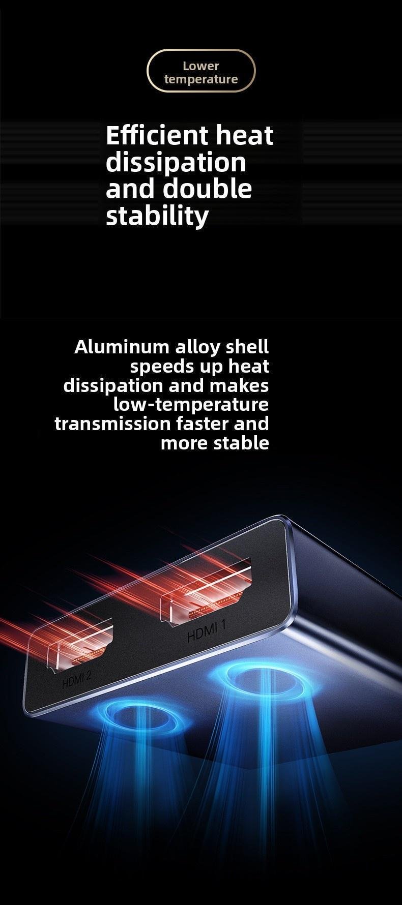 Перемикач HDMI Ugreen HDMI 2.0 4K Темно-сірий (55006) - фото 17