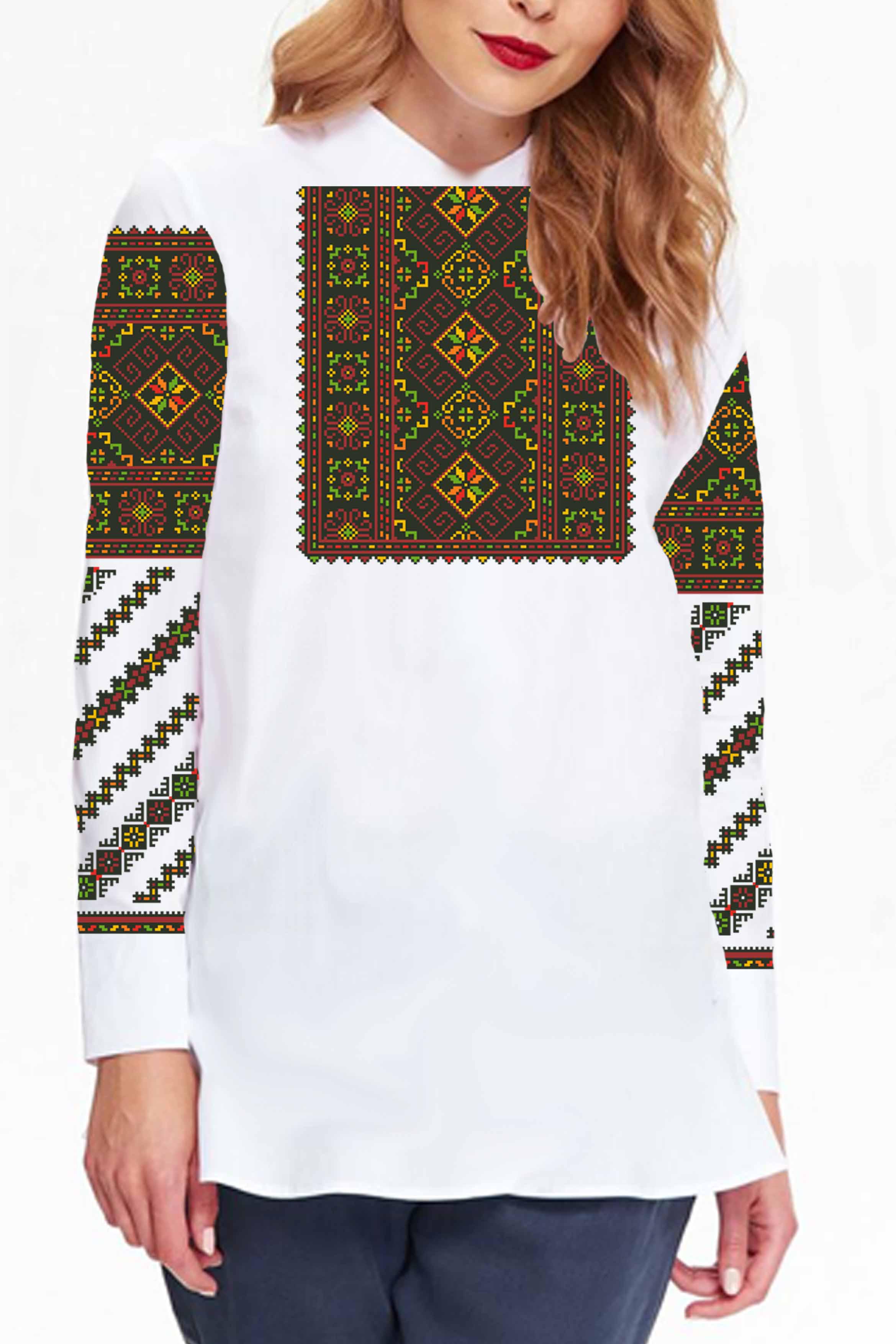 Заготовка для вишивки нитками або бісером сорочка СЖ-123 домоткане полотно Заготовка для вишивки нитками або бісером сорочка СЖ-123 домоткане полотно