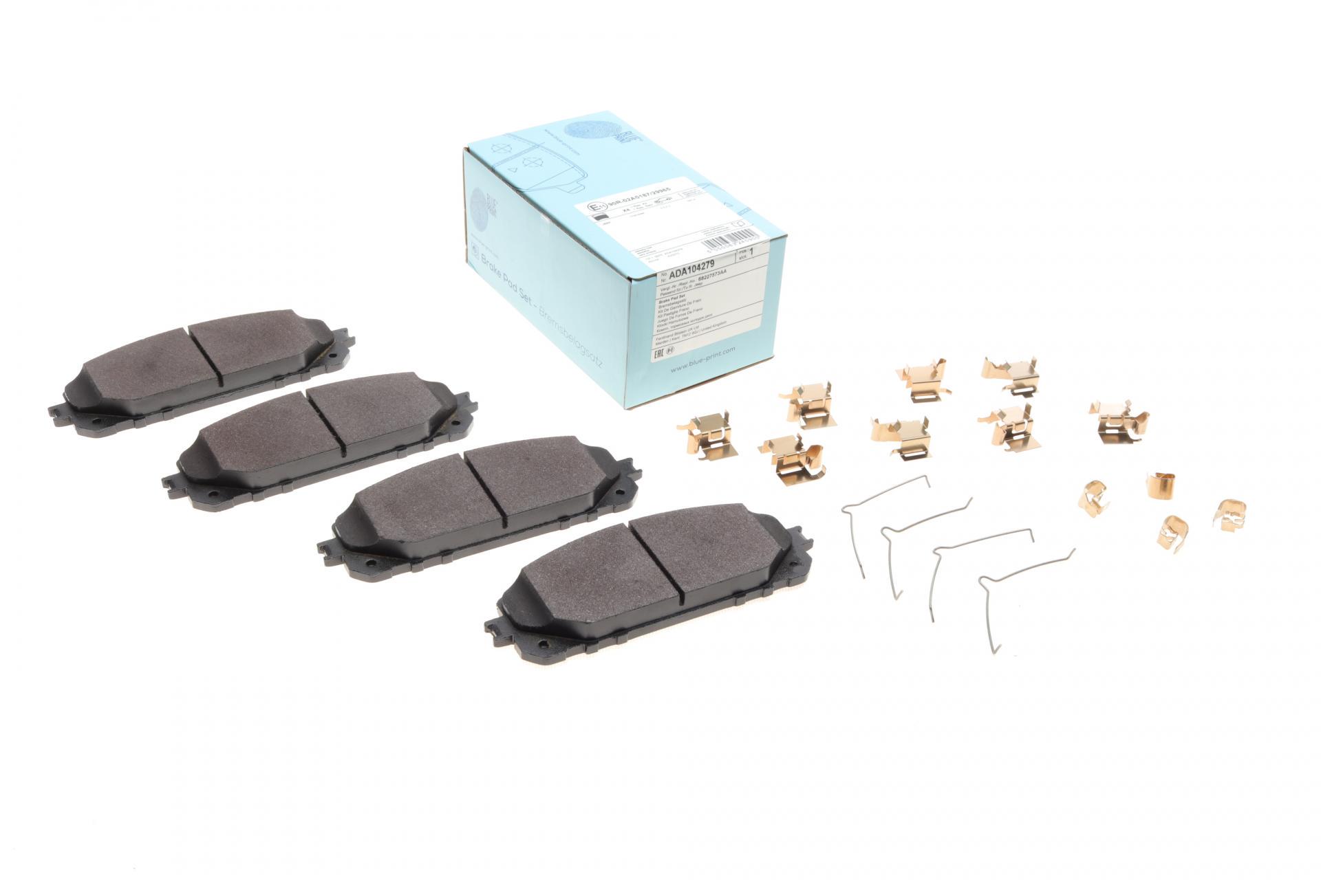 Колодки тормозные передние BLUE PRINT Jeep Cherokee 13- (ADA104279 BLUE PRINT)