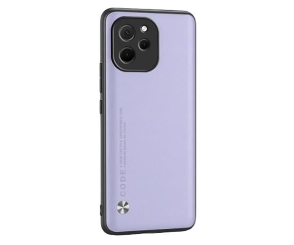 Кожаный чехол - накладка CODE Tactile Experience для Huawei Nova Y61 Фиолетовый
