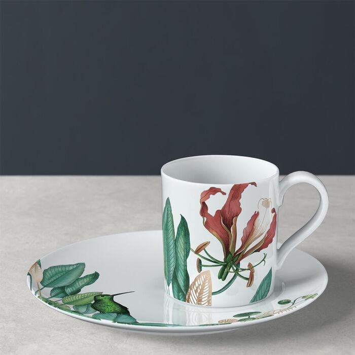 Чашка с блюдцем для кофе Villeroy & Boch Avarua фарфор 210 мл 18,5 см (2608295) Чашка с блюдцем для кофе Villeroy & Boch Avarua фарфор 210 мл 18,5 см (2608295)