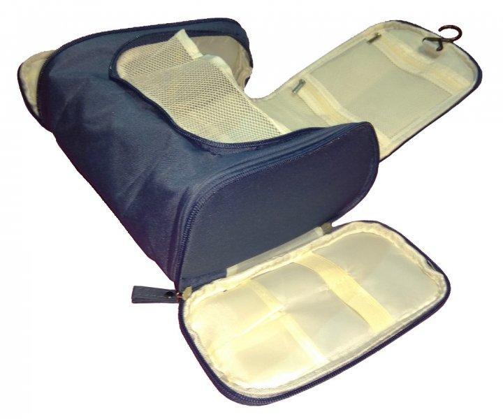 Органайзер дорожній підвісний розкладний Синій - фото 4 Органайзер дорожній підвісний розкладний Синій - фото 4