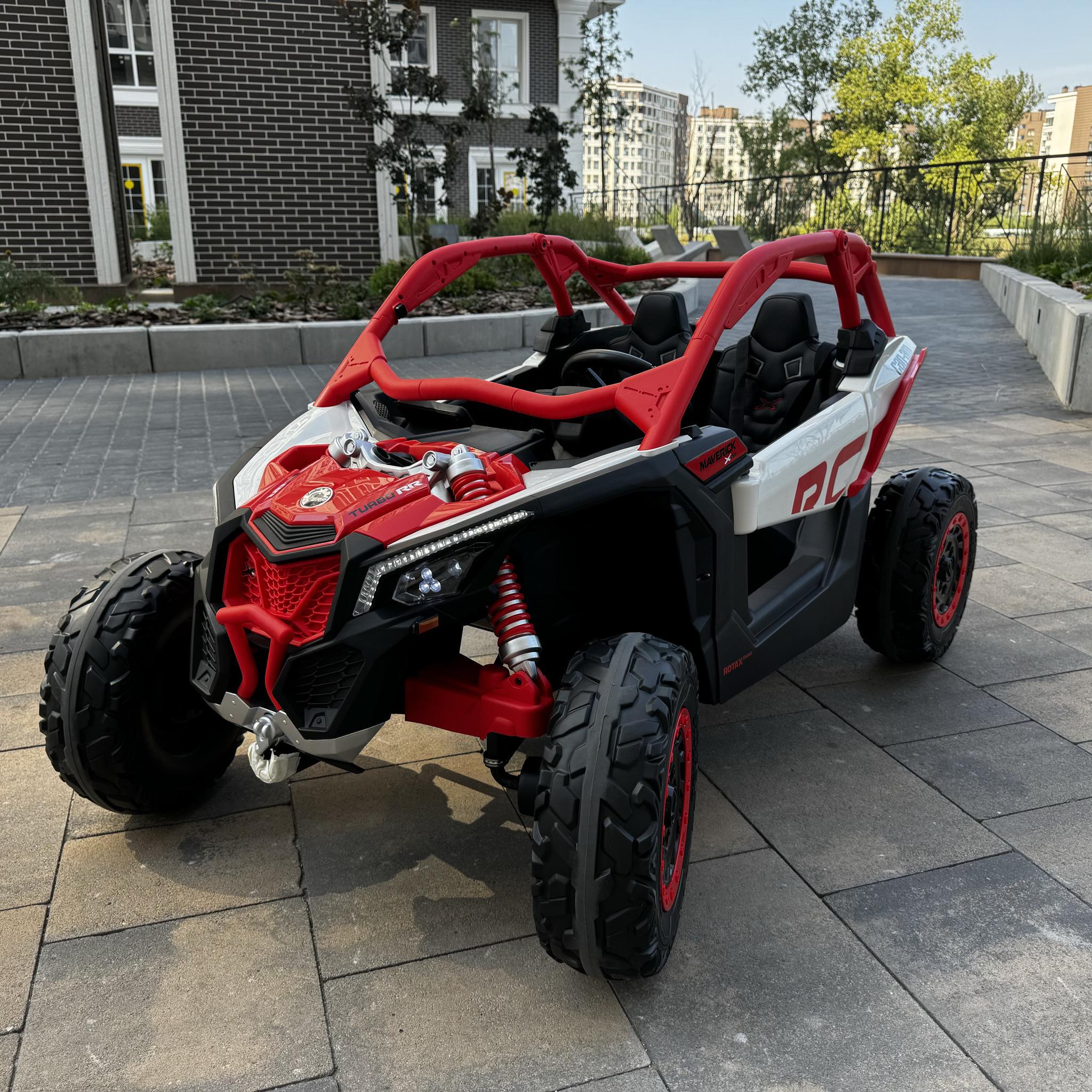 Детский электромобиль двухместный Bambi багги M 4920EBLR Красный