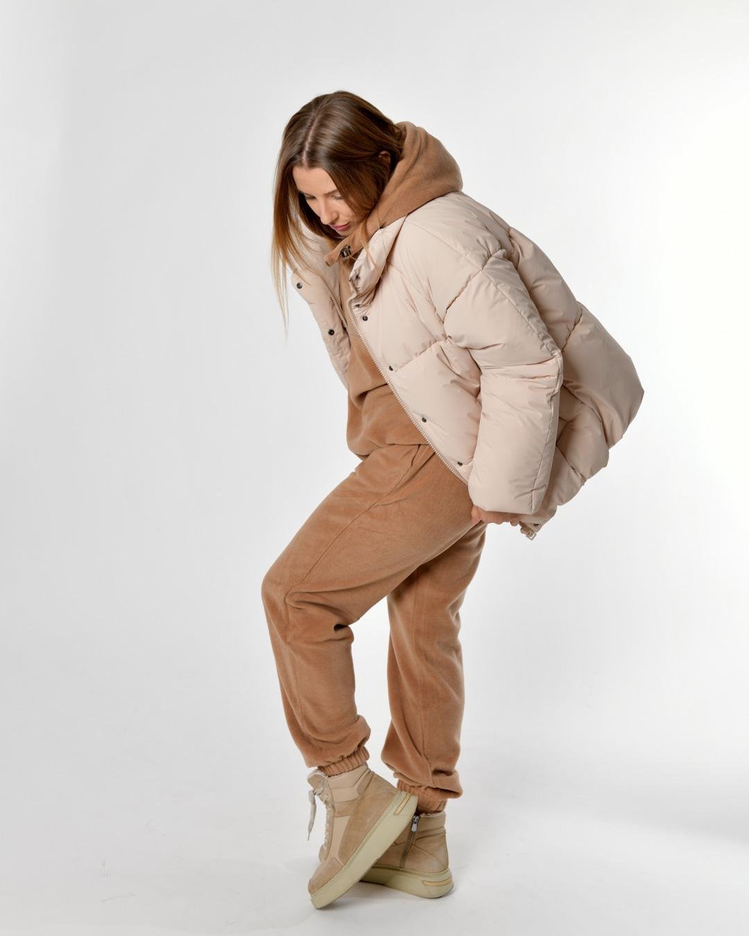 Куртка зимняя X-Woyz LS-8946-10 L Бежевый (2000002512172) - фото 4 Куртка зимняя X-Woyz LS-8946-10 L Бежевый (2000002512172) - фото 4