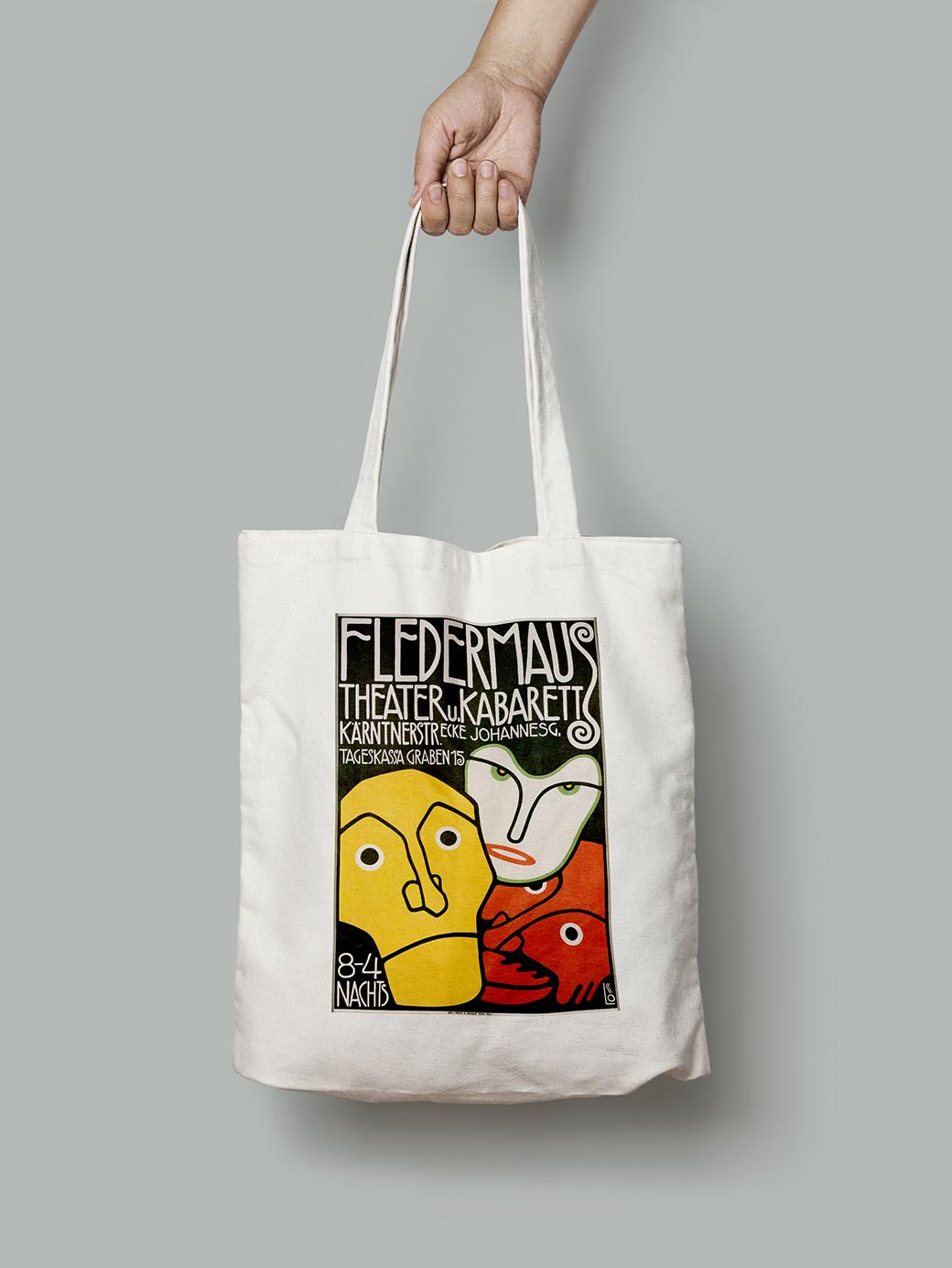 Эко-сумка кабаре Летучая мышь шопер (retro_part_02_20_Bag)