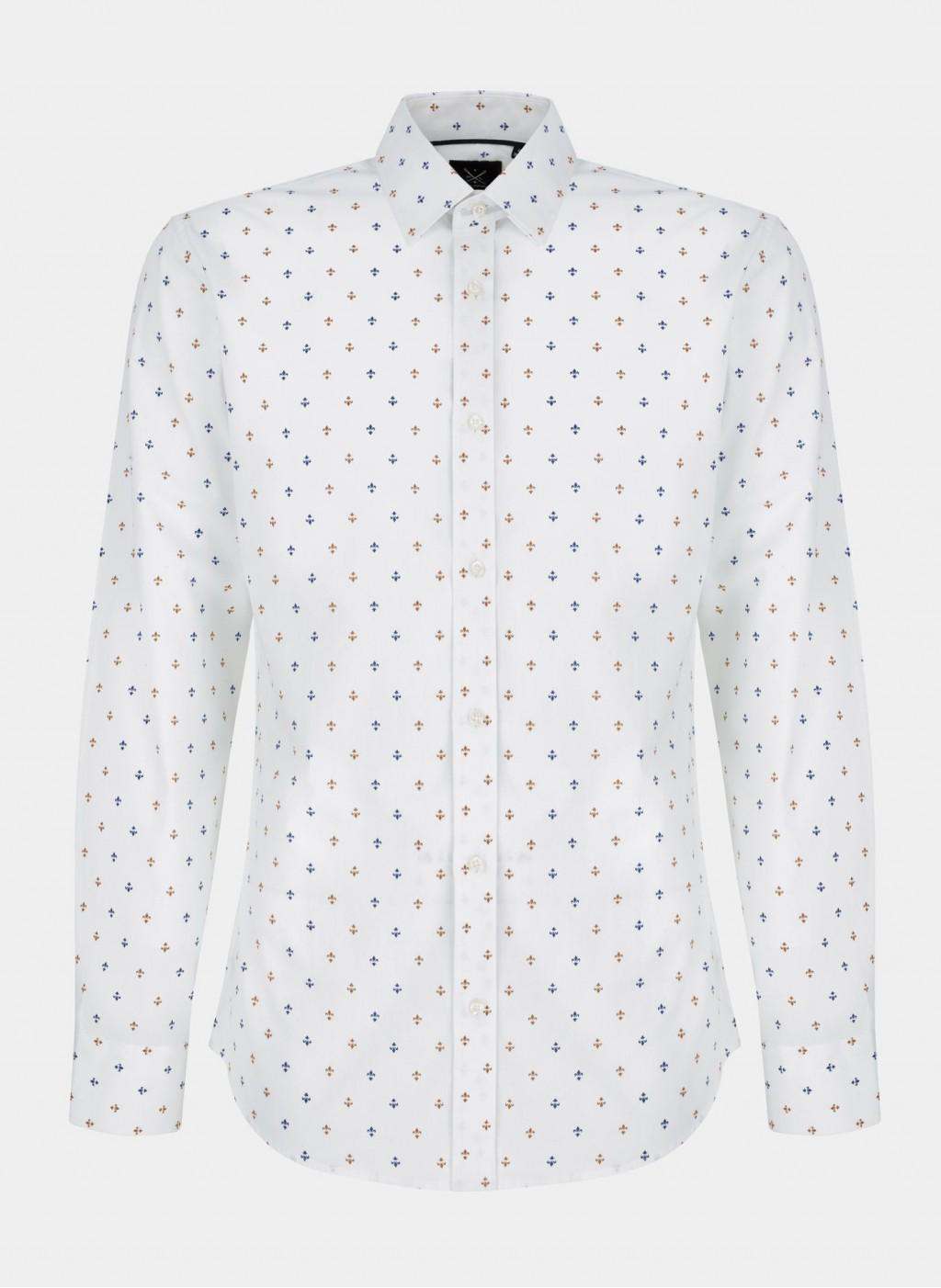 Рубашка мужская Pako Lorente P21WF-1X-139-B XL Белый