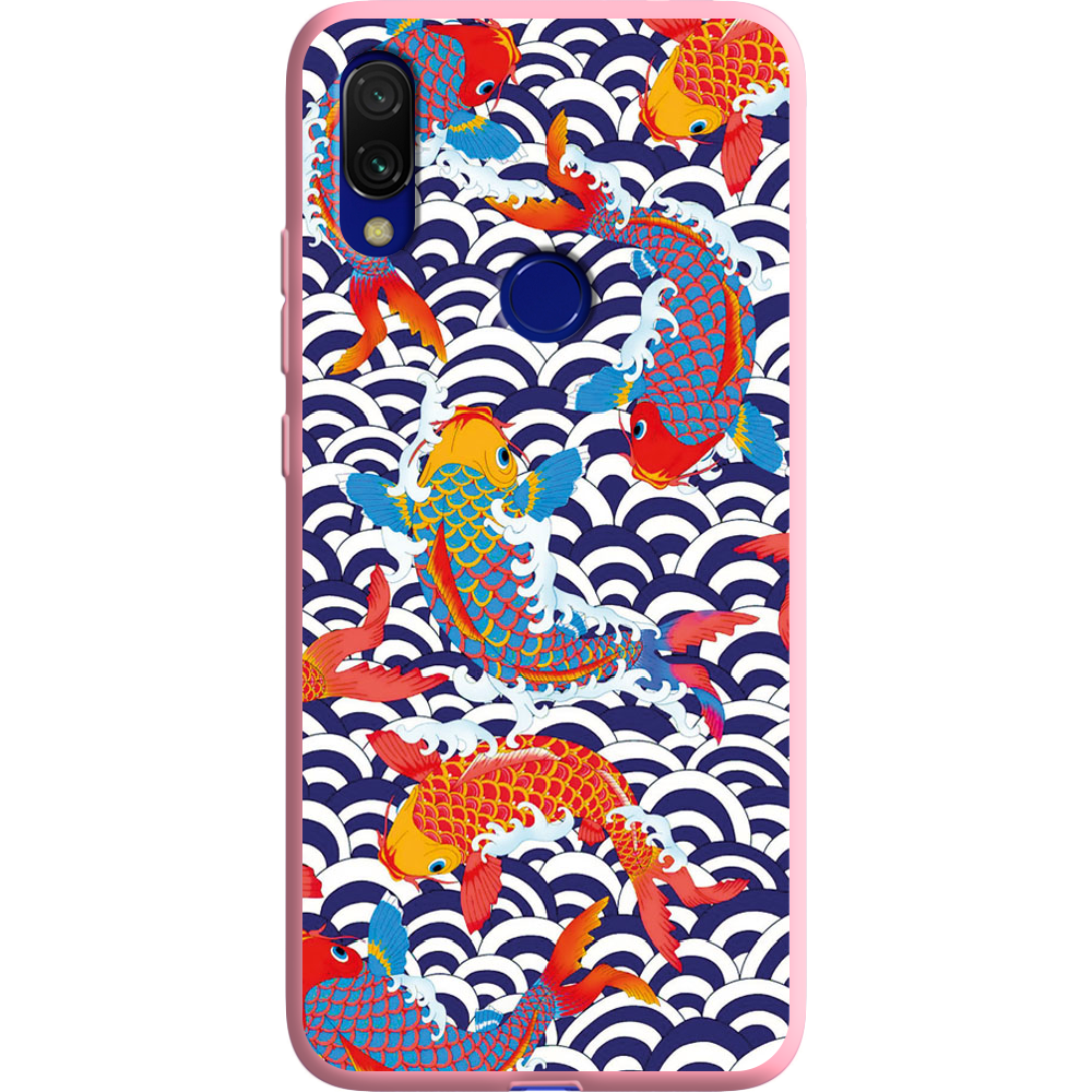 Чехол Boxface Xiaomi Redmi 7 Koi Fish Розовый силикон (36506-up2477-37062)