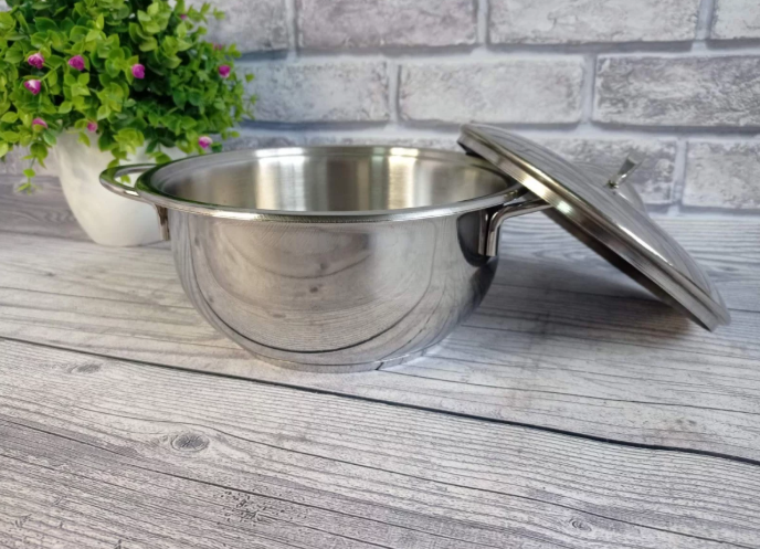 Каструля OMS Kinox з нержавіючої сталі з кришкою для газу і індукцїї 22х12 см 4 л (30286083) - фото 3 Каструля OMS Kinox з нержавіючої сталі з кришкою для газу і індукцїї 22х12 см 4 л (30286083) - фото 3