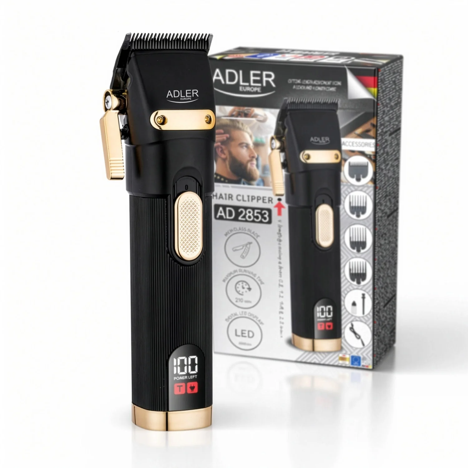 Машинка для стрижки Adler AD 2853 USB 0,8-13 мм (36268835) Машинка для стрижки Adler AD 2853 USB 0,8-13 мм (36268835)