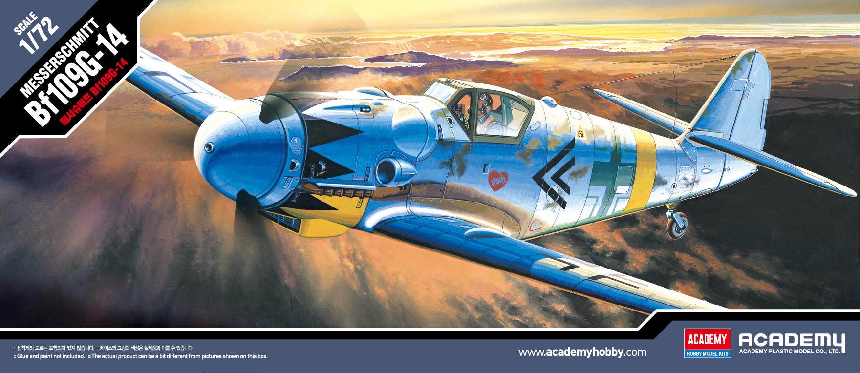 Сборная модель Academy MESSERSCHMITT Bf 109G-14 1:72 (12454)