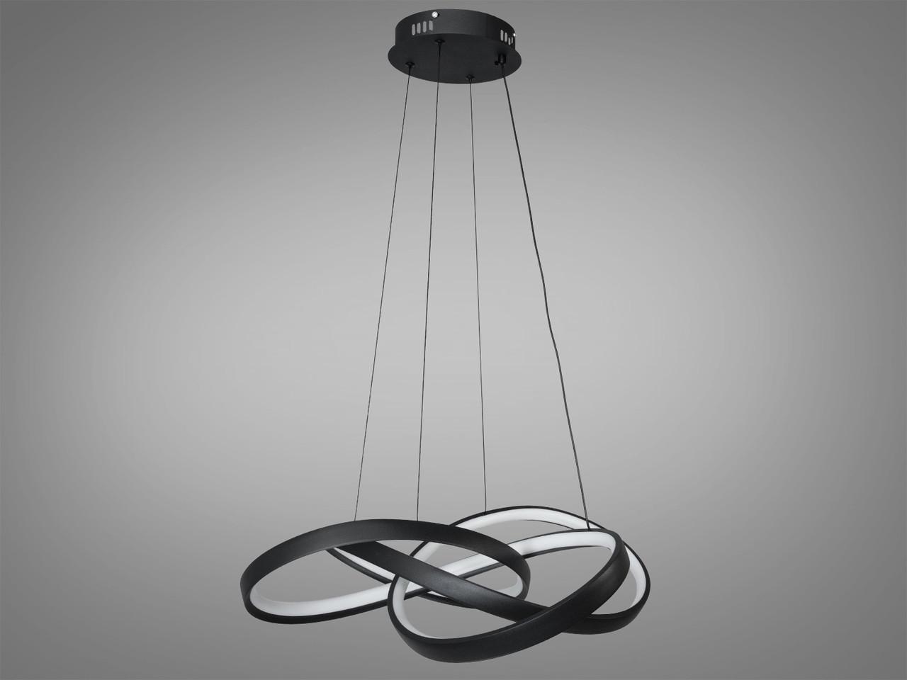 Люстра LED 7513-550BK-LS 100W на 15 м2 Черный (2488097994)