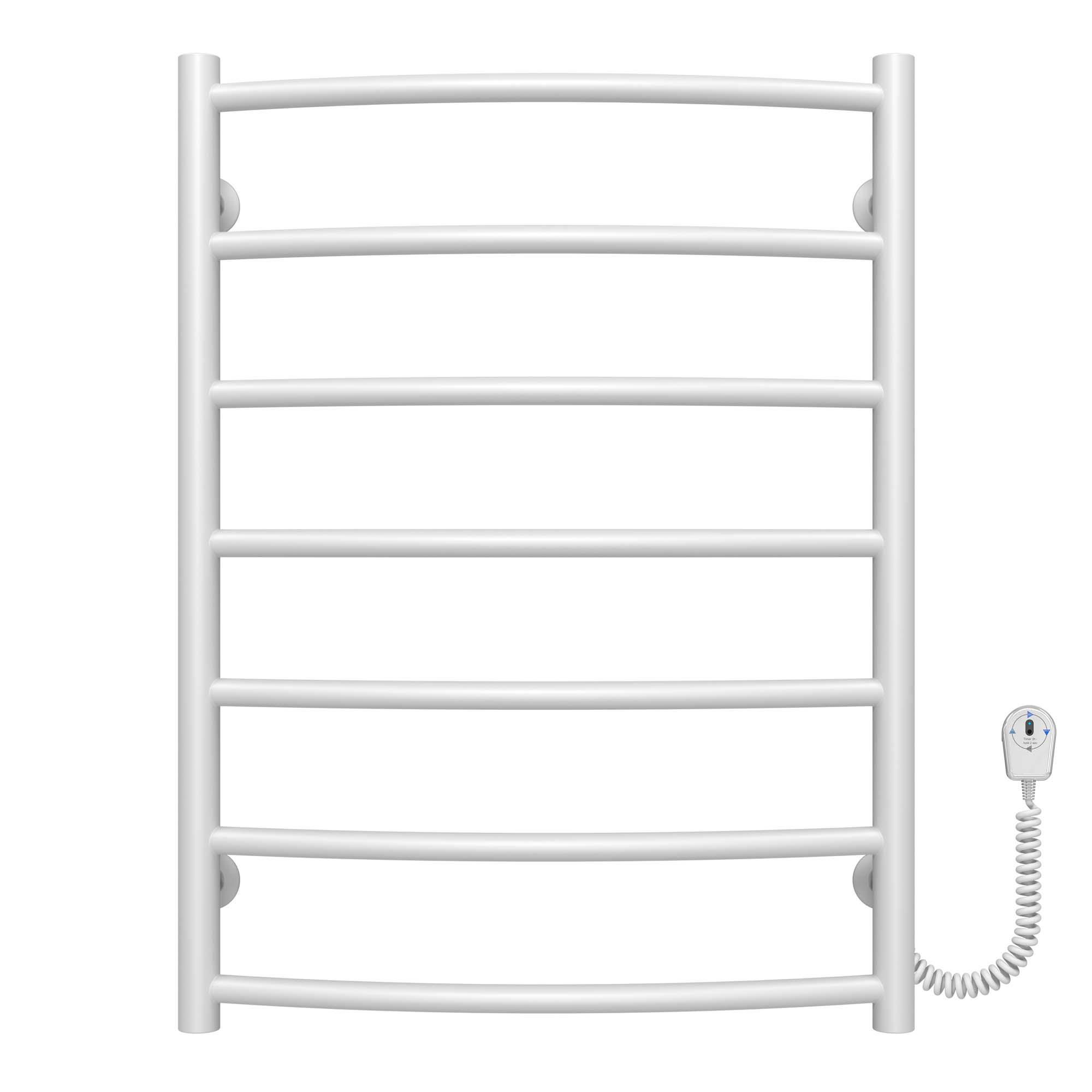 Полотенцесушитель электрический Deffi Классик П7 EF16 правое подключение нержавеющая сталь 500x700 мм Белый (C.DK.70.50.7.EWR5)