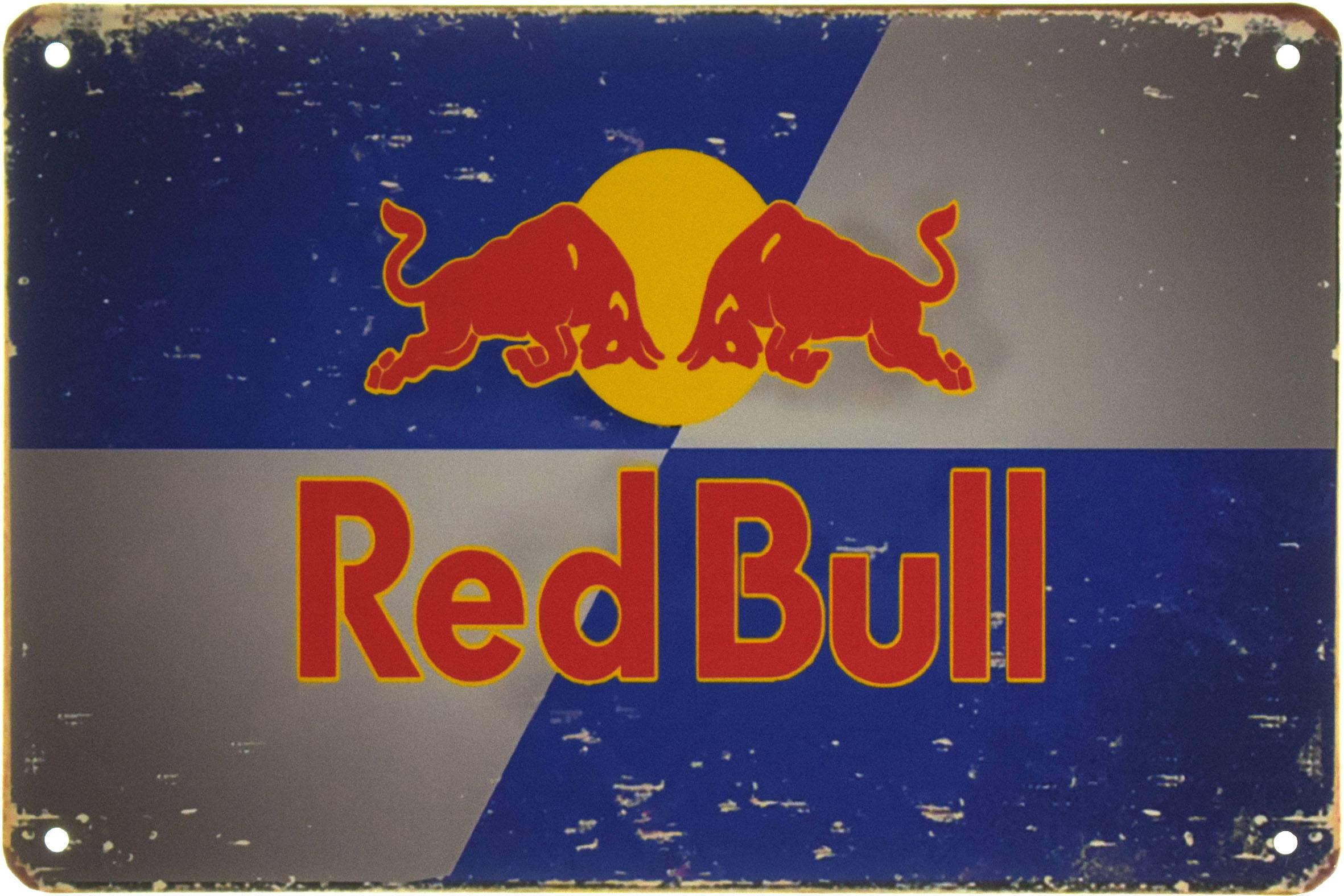 Табличка металлическая Red Bull 20x30 см