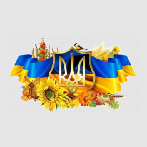 Стикер Солнечная Украина 55x33,1 см Разноцветный (21562296)