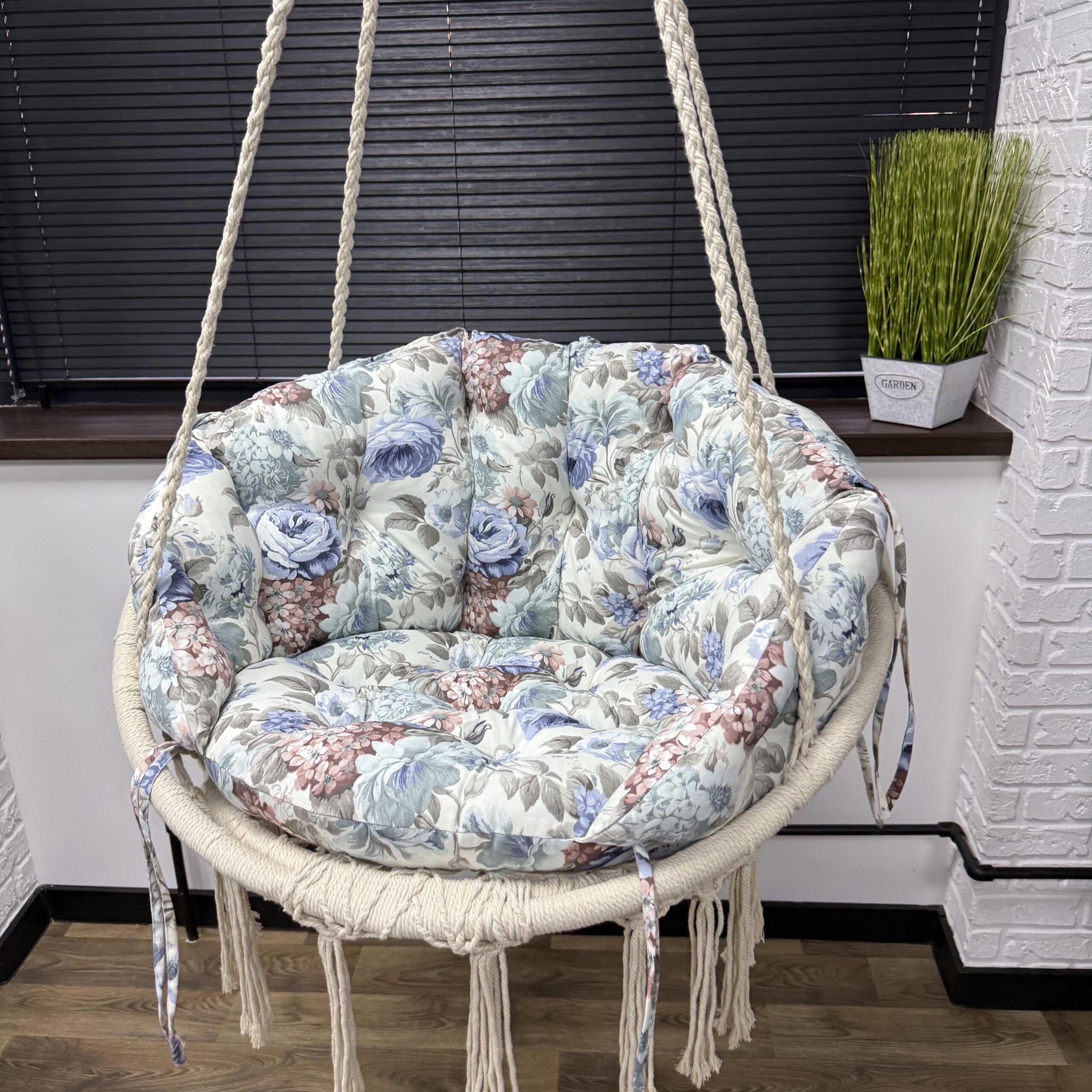 Подушка для подвесной качели Comfort Home Inflorescence панама 60х40 см