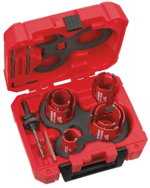 Набор коронок по мультиматериалу Milwaukee Big Hawg 10 шт. (4932464939)