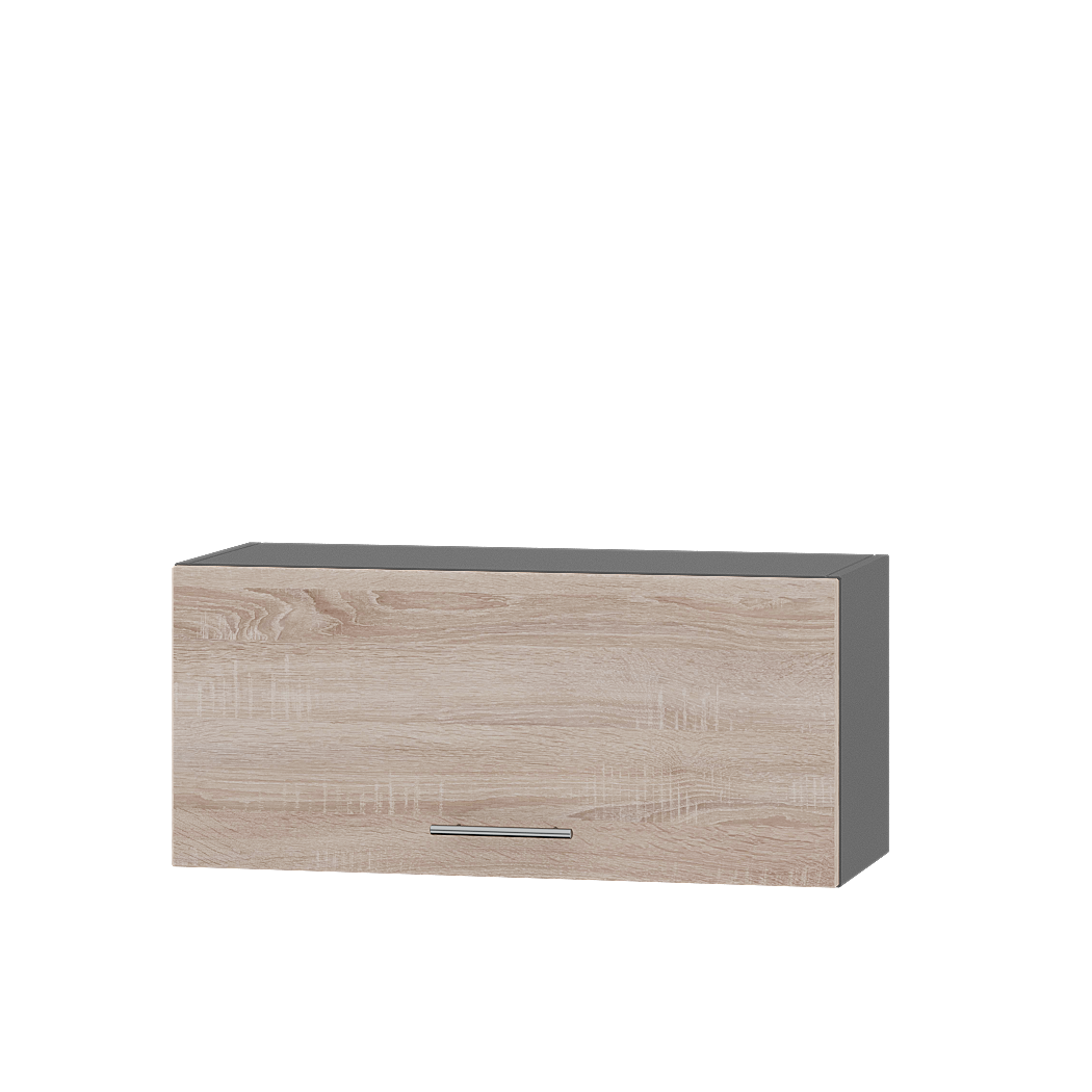 Шкаф верхний Эверест Оптима модуль Верх В09-800 80х30х36 см Дуб Сонома/Антрацит (07807)