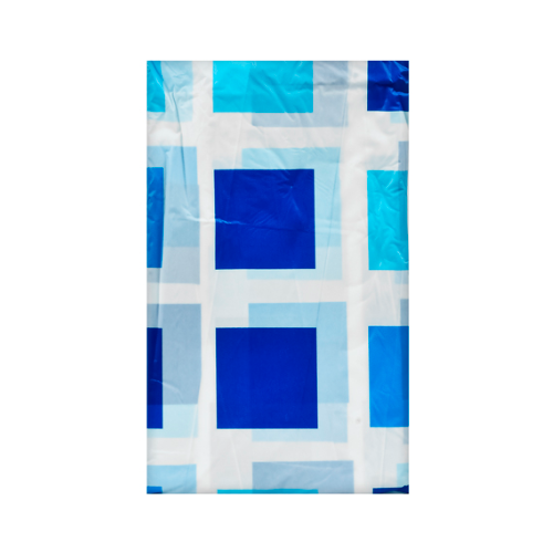 Штора для ванной Stenson 180x180 в клетку см Синий (R88794)